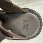 Nunn Bush Mens Fisherman Style Leather Sandals Size 10M Brown With Black Soles