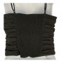Zara Womens Black Ruched Camisole Tank Top With Adjustable Straps Size Small
