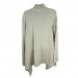 Bobeau Beige Knit Wrap Poncho With Button Closure M