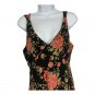 WAYF Womens Black Floral Sleeveless V-Neck Dress Size S Rayon Lined Casual USA