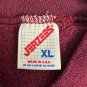 Maroon Jerzees XL Sweatshirt With Floral Quilted Star Pattern