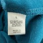 Zenana Premium Teal Long Sleeve Tunic Dress Size Large Machine Washable
