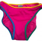 Coco Rave Womens Swim Bottom XS Pink/Yellow/Green Bikini Brief Nylon/Spandex