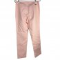 Luxe By Eric Signature Womens Pants Size 8 Light Pink Cotton Blend Straight