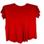 Blue b Collection Womens Poppy Red Sequin Cowgirl Boot T-Shirt Size L
