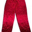 Gilligan & O’Malley Womens Sleepwear Pants Polka Dot Red Elastic Waist Size L