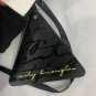 City Triangles Womens One-Shoulder Ruched Beaded Black Dress Size M Cocktail
