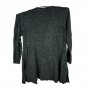 Karen Scott Womens Plus Size 1X Cardigan Charcoal Long Sleeve Open Front Knit