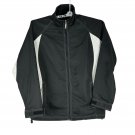 Kobe Sportswear Mens Large Black And White Zip Jacket Adjustable Cuffs