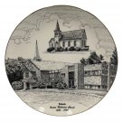Bethalto United Methodist Church Centennial Plate 1886-1986 Gold Trim Display Bethalto United Methodist Church Centennial Plate 1886-1986 Gold Trim Display
