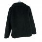 Cuddl Duds Womens Black Sherpa Jacket Small Soft Button Front Stylish Warm Coat
