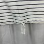 Old Navy XL Womens Pullover Striped Half-Zip Drawstring Hem Black/White Top