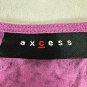 Axcess Women's Sleeveless Purple Top With White Embroidery Size Large