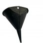 Vintage Black Metal Funnel With Hand-Painted Fruit Design & Hanging Hole Detail