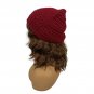 Handcrafted Deep Red Crochet Beanie Hat