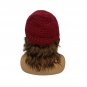 Handcrafted Deep Red Crochet Beanie Hat