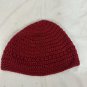 Handcrafted Deep Red Crochet Beanie Hat