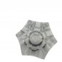 Orrefors Belle Tulip Crystal Bowl Jan Johansson Six-Point Clear Swedish Design