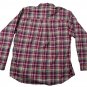 Haggar Forever New Mens Large Plaid Button-Down Shirt Red/Beige Long-Sleeve