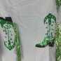 Blue B Collection Blue Western Button Down Shirt S Sequins Fringe Cowboy Boots