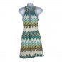Candies XS Womens Chevron Halter Dress Multicolor Crochet Texture