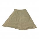 Jethro Beige A-Line Skirt With Side Zipper Closure Size 12