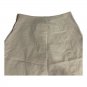Jethro Beige A-Line Skirt With Side Zipper Closure Size 12