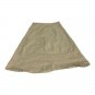 Jethro Beige A-Line Skirt With Side Zipper Closure Size 12