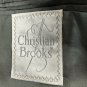 Christian Brooks Mens Blazer 46R Dark Gray Pinstripe Wool Blend Two-Button