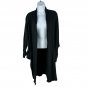Michelle By Comune Black Open Front Cardigan Size XS 100% Cotton