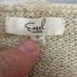 Easel Beige Distressed Knit Sweater Size Small Acrylic/Nylon Blend