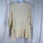 Easel Beige Distressed Knit Sweater Size Small Acrylic/Nylon Blend