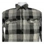 George Mens Small Black & Gray Plaid Flannel Shirt Button-Up Long Sleeve Soft