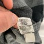 George Mens Small Black & Gray Plaid Flannel Shirt Button-Up Long Sleeve Soft