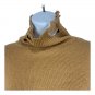 Shein Womens Distressed Turtleneck Sweater Size M Camel Acrylic Blend Knit Top