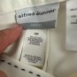 Alfred Dunner Womens Petite 10P Elastic Waist Straight Leg Pants Cream