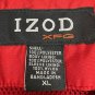 Izod XFG Mens Pullover Windbreaker Jacket Red XL Lightweight Casual Nylon Shell