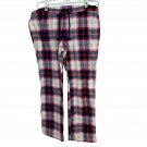Old Navy Plaid Lounge Pajama Pants L Elastic Waistband Red White Blue Pattern Old Navy Plaid Lounge Pajama Pants L Elastic Waistband Red White Blue Pattern