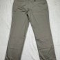 Lee Womens Straight Leg Mid Rise Pants With Comfort Waistband Mushroom Size 14M