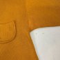 Cross Sport Mens Mustard Yellow Knit Sweater Size L 100% Cotton Crew Neck Pocket