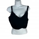 Dreamwear Black Plus Size 2X Nylon/Spandex Adjustable Strap Bralette
