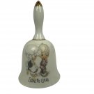 Precious Moments Sew In Love Porcelain Bell Enesco 1985 Figurine Japan