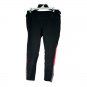 Tangerine Ladies Medium Black Athletic Leggings With Coral Accents Stretch Fit