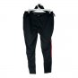 Tangerine Ladies Medium Black Athletic Leggings With Coral Accents Stretch Fit
