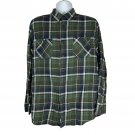 American Rag Mens Green Plaid Button-Up Shirt Size XL Long Sleeve Casual