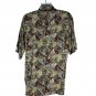 Croft & Barrow Mens Hawaiian Shirt LT Tropical Leaf 100% Rayon Short Sleeves