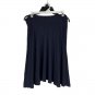 Ann Taylor LOFT Navy Blue Knit Flowy A-Line Skirt M Rayon Blend Womens