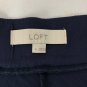 Ann Taylor LOFT Navy Blue Knit Flowy A-Line Skirt M Rayon Blend Womens