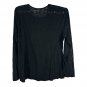Koi Stretch Presley Flower Burnout Black Long Sleeve Shirt XL Durable Stylish