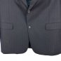 Austin Reed Dillards Mens 46L Two Button Blazer Black Pinstripe Pure Wool